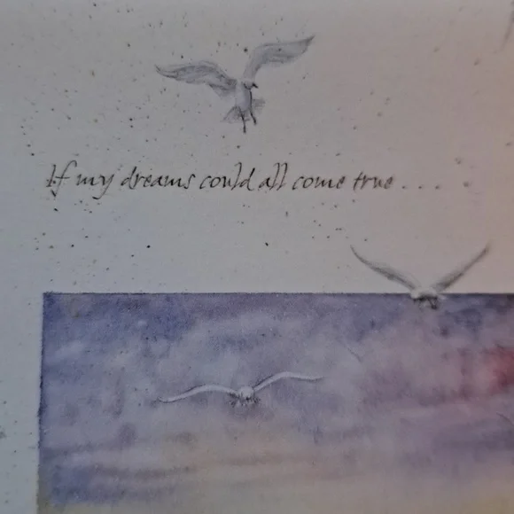 Blank notecards greeting 3 pack lighthouse coast sea gulls flags nature ocean - Picture 2 of 4